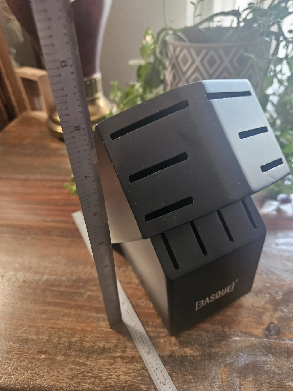 BASQUE MATTE BLACK SERIES •10 SLOT KNIFE BLOCK•